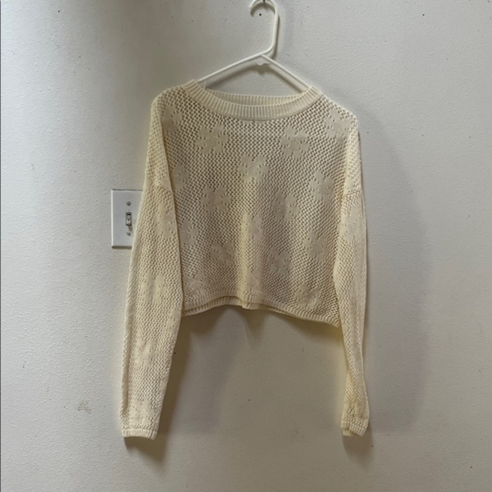 Say What? Women's Ivory Knit Sweater